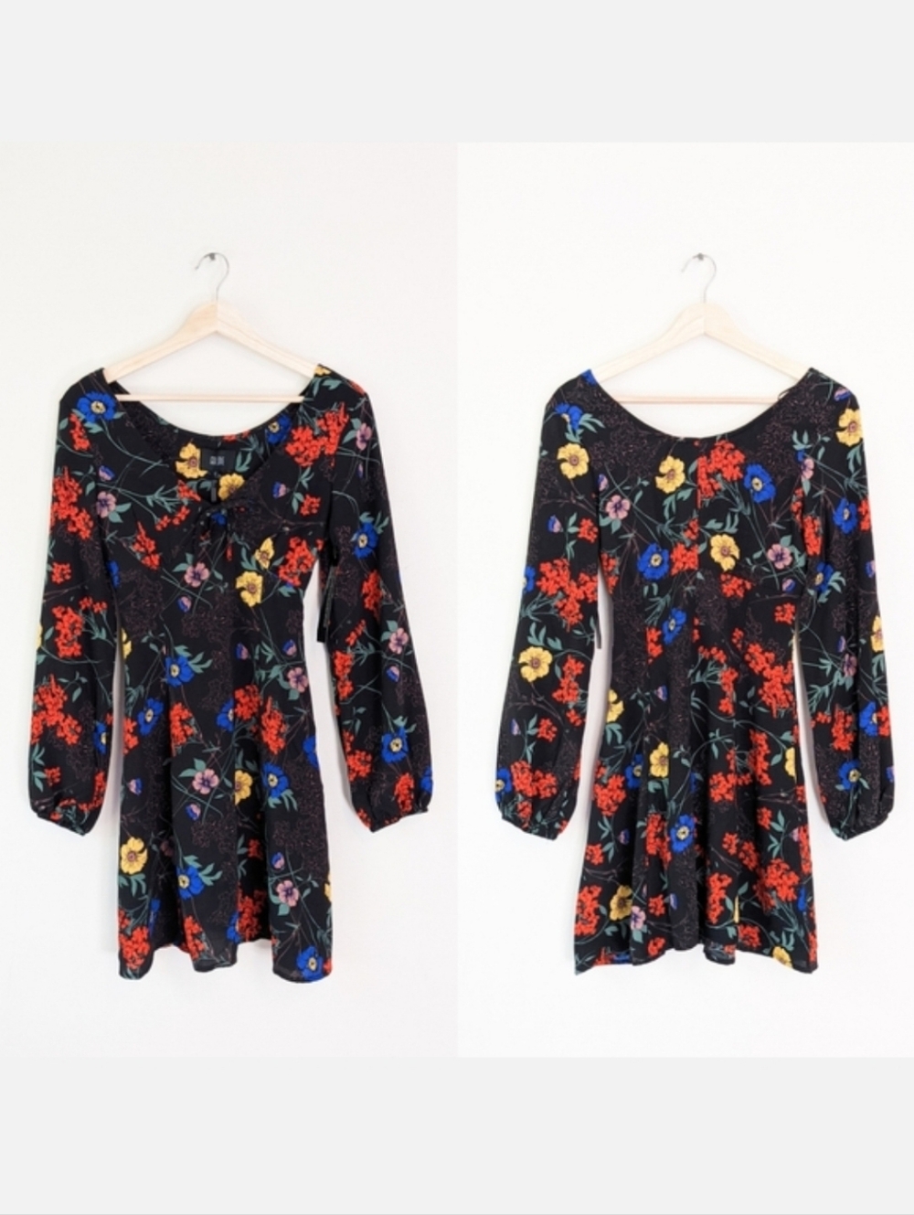 🦋LAST🦋 NWT Goldie London Floral Long-Sleeve Mini Dress
